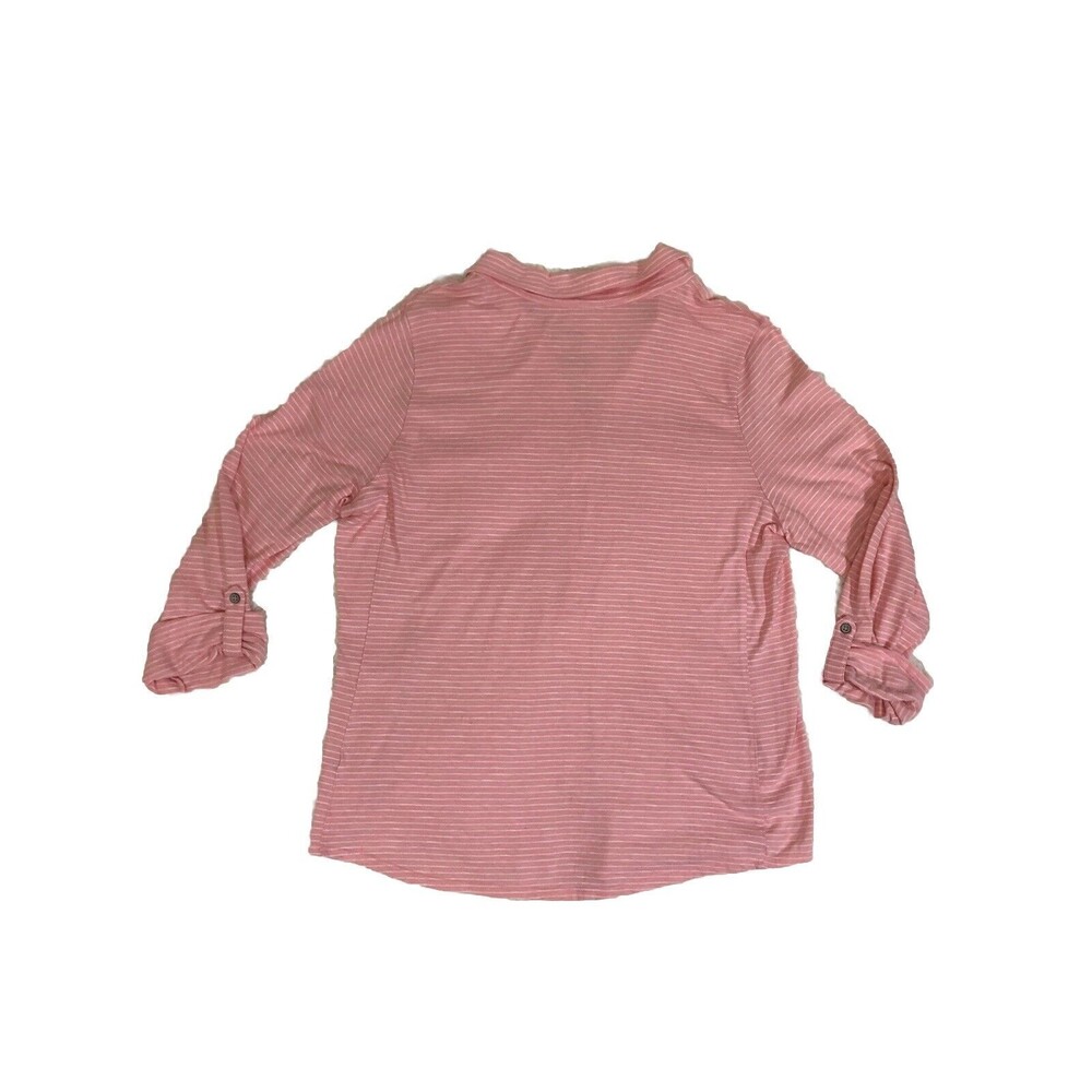 Sonoma Pink Collared Button Up With Pockets 100% Cotton - Picture 2 of 10